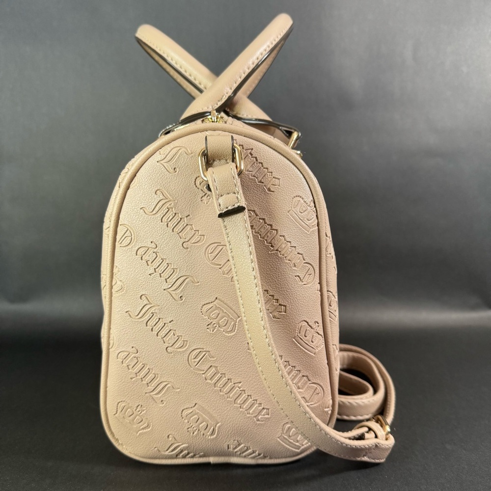 Juicy Couture Not Your Babe Satchel Crossbody Bag Color CAFE - Picture 3 of 7